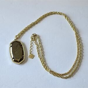 KENDRA SCOTT PYRITE AND GOLD RAE NECKLACE